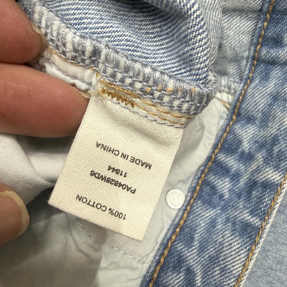 Meshki Jagger Relaxed Denim Cargo wide leg Jeans Women's size Small 30x31 - Picture 11 of 15